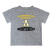 App State Mountaineers Vive La Fete Boys Game Day V2 Heather Gray Short Sleeve Tee Shirt