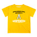 App State Mountaineers Vive La Fete Boys Game Day V2 Gold Short Sleeve Tee Shirt