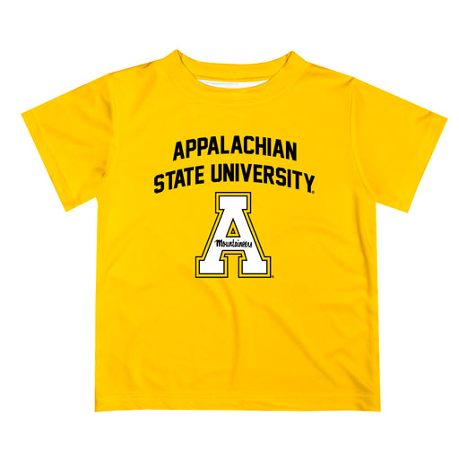 Appalachian State Mountaineers Vive La Fete Boys Game Day White Short Sleeve Tee Shirt - Vive La Fête - Online Apparel Store