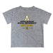 App State Mountaineers Vive La Fete Soccer V1 Heather Gray Short Sleeve Tee Shirt