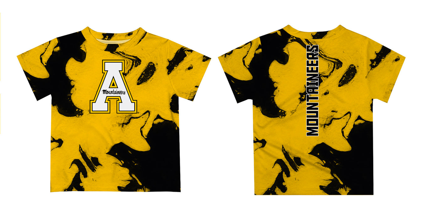 Appalachian State Mountaineers Vive La Fete Marble Boys Game Day Gold Short Sleeve Tee - Vive La Fête - Online Apparel Store