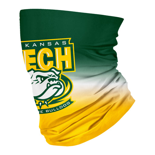 Arkansas Tech Jerry The Bulldog ATU Neck Gaiter Degrade Green and Gold - Vive La Fête - Online Apparel Store
