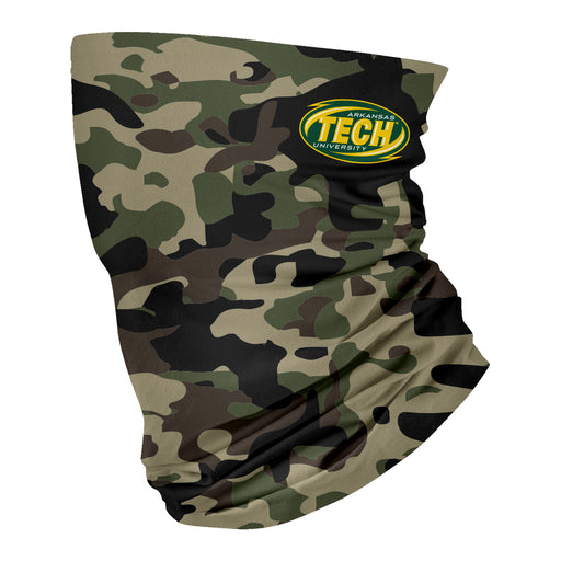 Arkansas Tech Jerry The Bulldog ATU Neck Gaiter Camo Green - Vive La Fête - Online Apparel Store