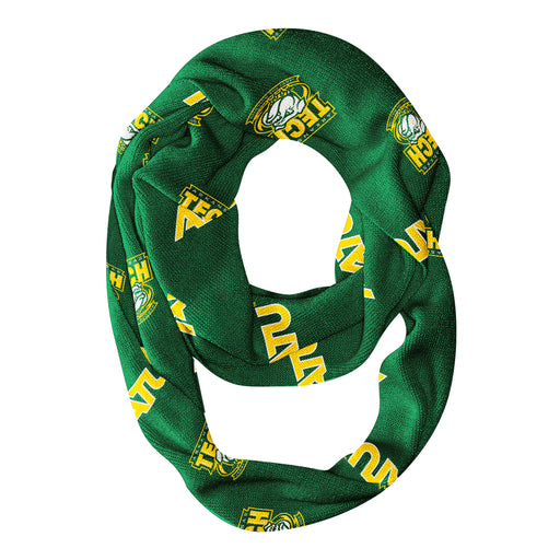 Arkansas Tech Jerry the Bulldog Vive La Fete Repeat Logo Collegiate Women Light Weight Ultra Soft Infinity Scarf