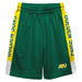 Arkansas Tech Jerry the Bulldog Vive La Fete Game Day Green Stripes Boys Solid Yellow Athletic Mesh Short