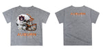 Auburn University Tigers Original Dripping Football Helmet Heather Gray T-Shirt by Vive La Fete - Vive La Fête - Online Apparel Store