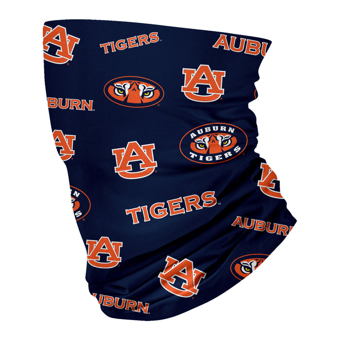 Auburn University Tigers Vive La Fete All Over Logo Game Day  Collegiate Face Cover Soft 4-Way Stretch Neck Gaiter - Vive La Fête - Online Apparel Store