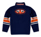 Auburn Tigers Vive La Fete Game Day Blue Quarter Zip Pullover Stripes on Sleeves - Vive La Fête - Online Apparel Store