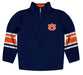Auburn Tigers Vive La Fete Game Day Blue Quarter Zip Pullover Stripes on Sleeves - Vive La Fête - Online Apparel Store