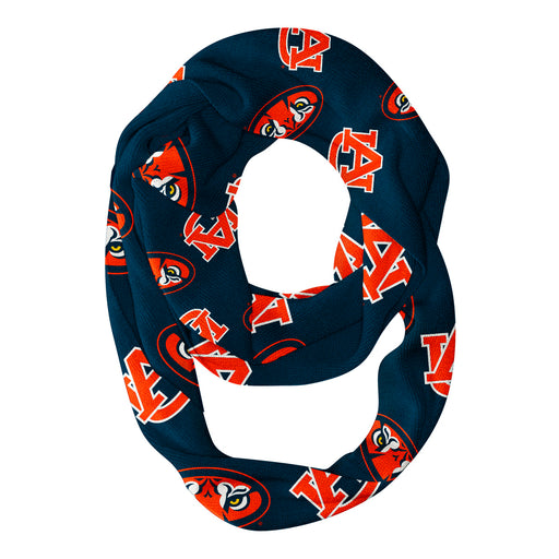 Auburn Tigers Vive La Fete Repeat Logo Game Day Collegiate Women Light Weight Ultra Soft Infinity Scarf