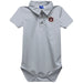 Auburn University Tigers Embroidered Gray Solid Knit Polo Onesie