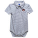Auburn University Tigers Embroidered Gray Stripe Knit Polo Onesie