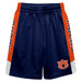 Auburn Tigers Vive La Fete Game Day Blue Stripes Boys Solid Orange Athletic Mesh Short