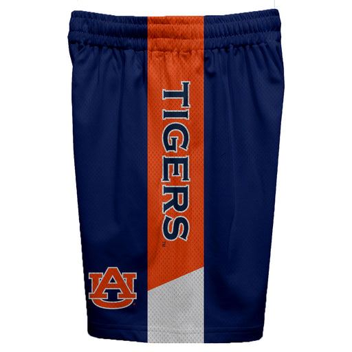 Auburn Tigers Vive La Fete Game Day Blue Stripes Boys Solid Orange Athletic Mesh Short - Vive La Fête - Online Apparel Store
