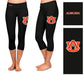 Auburn Tigers Vive La Fete Game Day Collegiate Large Logo on Thigh and Waist Girls Black Capri Leggings - Vive La Fête - Online Apparel Store