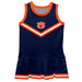 Auburn University Tigers Vive La Fete Game Day Blue Sleeveless Cheerleader Dress