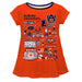 Auburn University Tigers Vive La Fete Impressions Artwork Orange Short Sleeve Top
