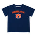Auburn University Tigers Vive La Fete Boys Game Day V2 Blue Short Sleeve Tee Shirt