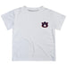 Auburn University Tigers Hand Sketched Vive La Fete Impressions Artwork Boys White Short Sleeve Tee Shirt