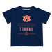 Auburn University Tigers Vive La Fete Soccer V1 Blue Short Sleeve Tee Shirt