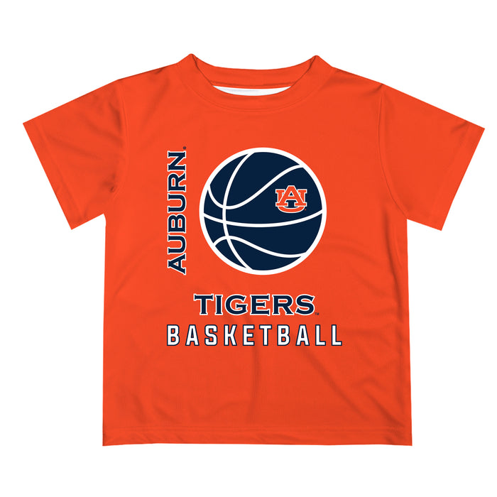 Auburn University Tigers Vive La Fete Basketball V1 Orange Short Sleeve Tee Shirt