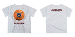 Auburn University Tigers Original Dripping Basketball Orange T-Shirt by Vive La Fete - Vive La Fête - Online Apparel Store