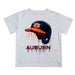 Auburn Tigers Original Dripping Baseball Helmet White T-Shirt by Vive La Fete