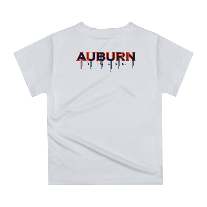 Auburn Tigers Original Dripping Baseball Helmet Orange T-Shirt by Vive La Fete - Vive La Fête - Online Apparel Store
