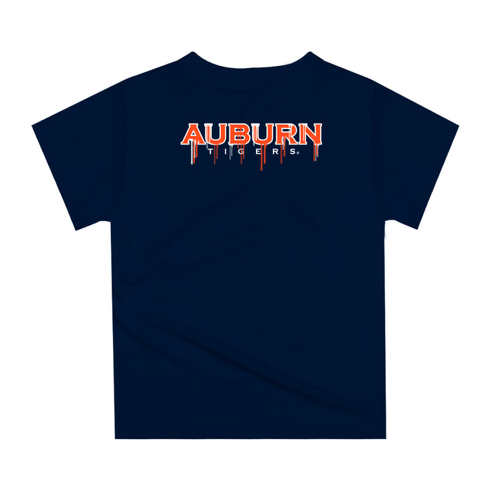Auburn Tigers Original Dripping Baseball Helmet Orange T-Shirt by Vive La Fete - Vive La Fête - Online Apparel Store