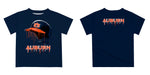 Auburn Tigers Original Dripping Baseball Helmet Orange T-Shirt by Vive La Fete - Vive La Fête - Online Apparel Store