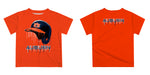 Auburn Tigers Original Dripping Baseball Helmet Orange T-Shirt by Vive La Fete - Vive La Fête - Online Apparel Store