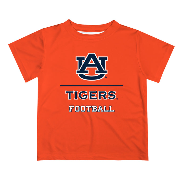 Auburn University Tigers Vive La Fete Football V1 Orange Short Sleeve Tee Shirt