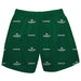 Babson College Beavers Vive La Fete Boys Game Day All Over Logo Elastic Waist Classic Play Green Pull On Short - Vive La Fête - Online Apparel Store