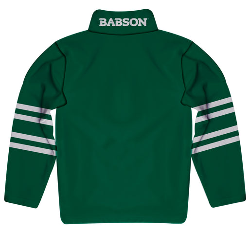 Babson College Beavers Vive La Fete Game Day Green Quarter Zip Pullover Stripes on Sleeves - Vive La Fête - Online Apparel Store