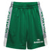Babson College Beavers Vive La Fete Game Day Green Stripes Boys Solid Gray Athletic Mesh Short