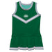 Babson College Beavers Vive La Fete Game Day Green Sleeveless Cheerleader Dress