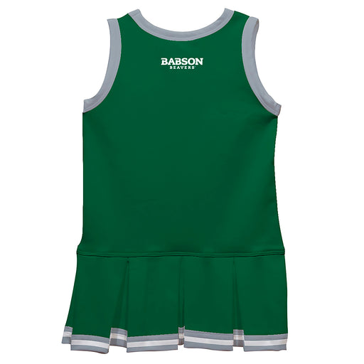 Babson College Beavers Vive La Fete Game Day Green Sleeveless Youth Cheerleader Dress - Vive La Fête - Online Apparel Store