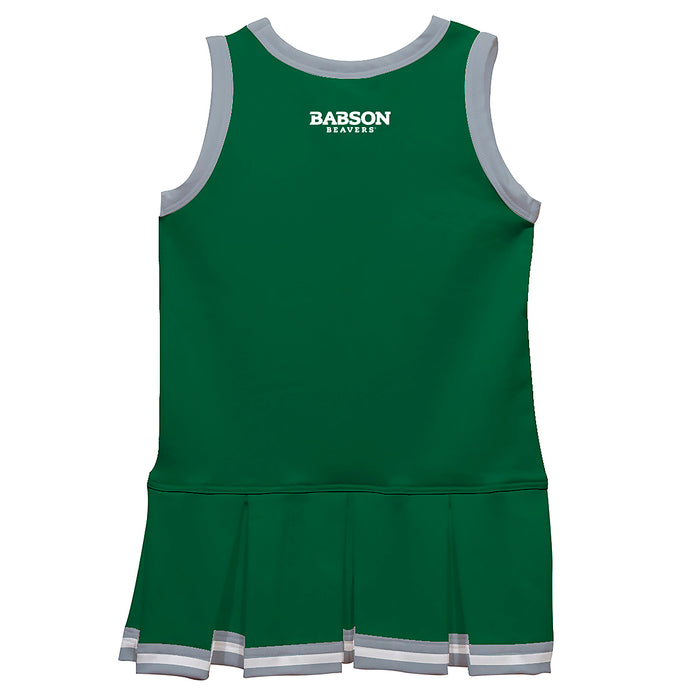 Babson College Beavers Vive La Fete Game Day Green Sleeveless Youth Cheerleader Dress - Vive La Fête - Online Apparel Store