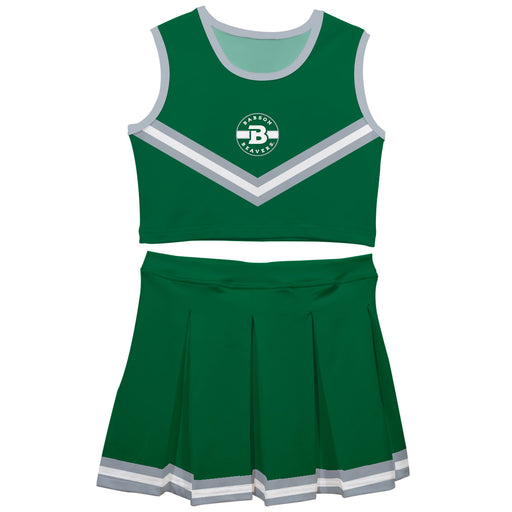 Babson College Beavers Vive La Fete Game Day Green Sleeveless Cheerleader Set