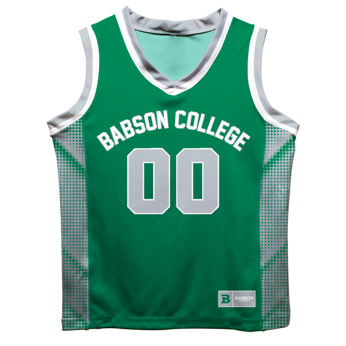 Babson College Beavers Vive La Fete Game Day Green Boys Fashion Basketball Top