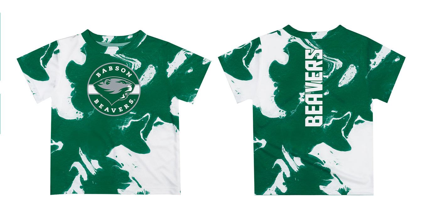 Babson College Beavers Vive La Fete Marble Boys Game Day Green Short Sleeve Tee - Vive La Fête - Online Apparel Store