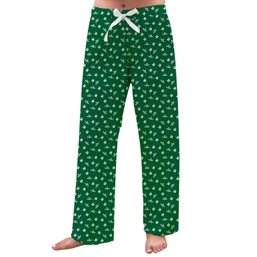 Babson College Beavers Vive La Fete Game Day All Over Logo Women Green Lounge Pants