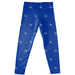 CSU Bakersfield Roadrunners Vive La Fete Girls Game Day All Over Logo Elastic Waist Classic Play Blue Leggings Tights