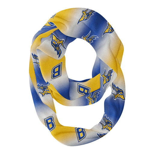 CSU Bakersfield Roadrunners Vive La Fete All Over Logo Game Day Collegiate Women Ultra Soft Knit Infinity Scarf