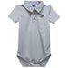 Cal State University Bakersfield Roadrunners CSUB Embroidered Gray Solid Knit Polo Onesie