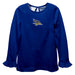 Cal State University Bakersfield Roadrunners CSUB Embroidered Royal Knit Long Sleeve Girls Blouse
