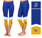 CSU Bakersfield Roadrunners Vive La Fete Game Day Collegiate Ankle Color Block Women Blue Gold Capri Leggings - Vive La Fête - Online Apparel Store