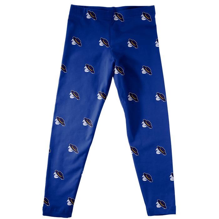UC Santa Barbara Gauchos Vive La Fete Girls Game Day All Over Logo Elastic Waist Classic Play Blue Leggings Tights - Vive La Fête - Online Apparel Store