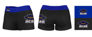 UC Santa Barbara Gauchos UCSB Logo on Thigh and Waistband Black and Blue Women Yoga Booty Workout Shorts 3.75 Inseam" - Vive La Fête - Online Apparel Store