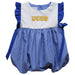UC Santa Barbara Gauchos UCSB Embroidered Royal Gingham Girls Bubble